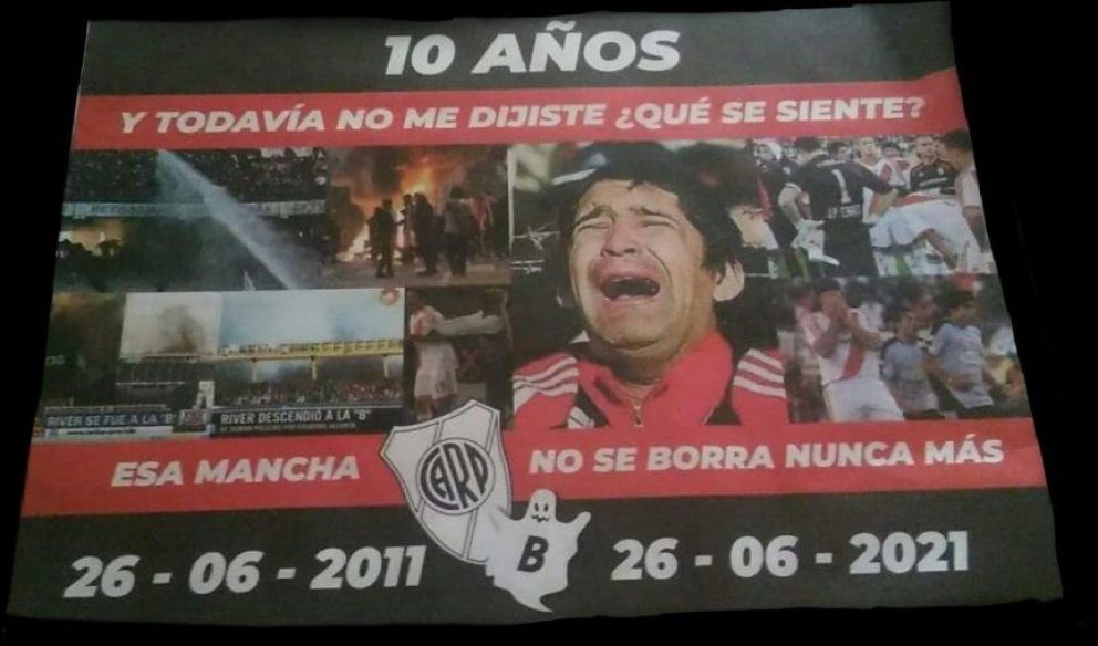 A A Os Del Descenso De River Afiches Memes Y Cargadas De Boca