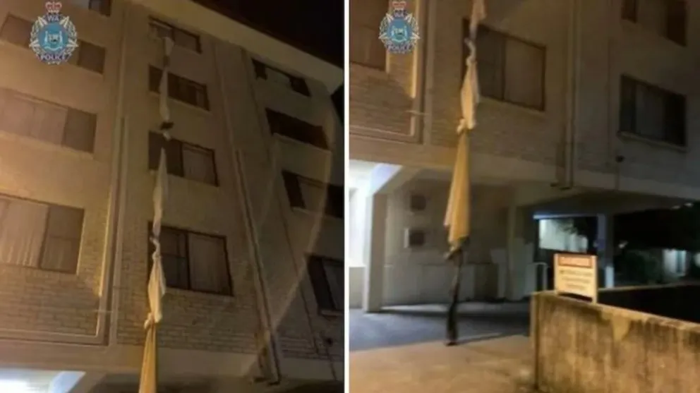 Ató sábanas y se escapó por la ventana del hotel donde hacía la cuarentena
