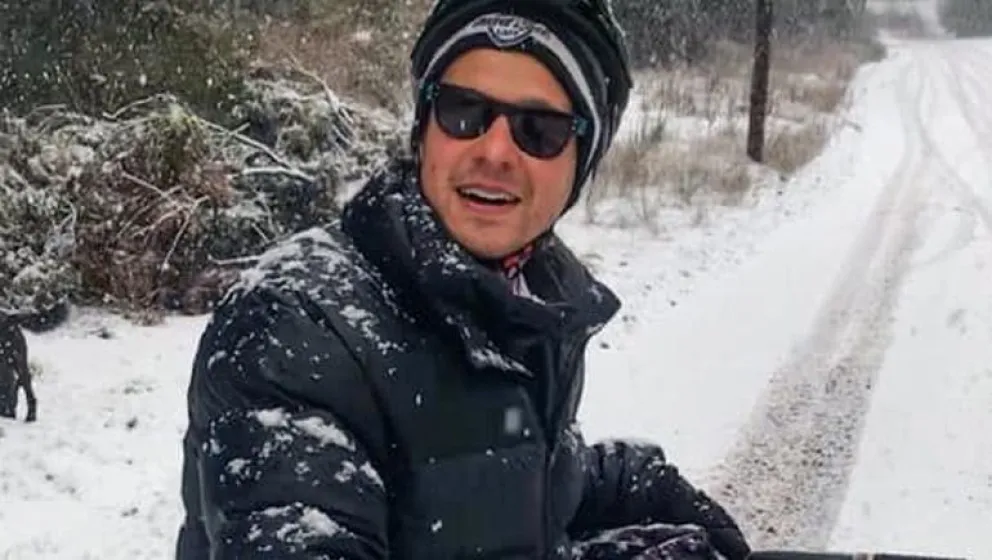 Es profesor de Educación Física en La Plata y llegó a Bariloche en bicicleta 
