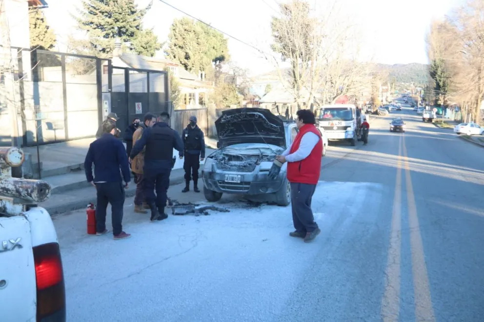 Se incendió una camioneta