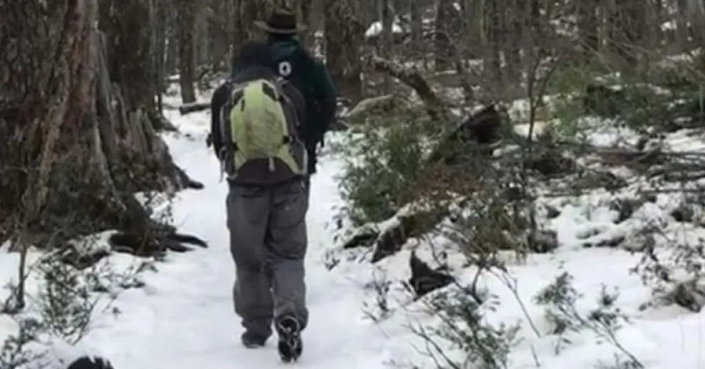 Es obligatorio el uso de grampones para subir al Frey