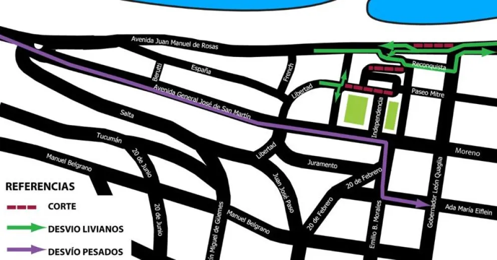 Recuerdan reorganización vehicular en la zona del Centro Cívico hasta el 3 de agosto