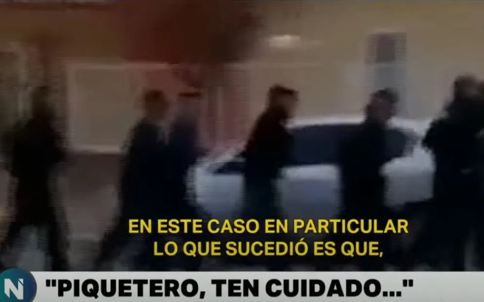 "Piquetero, ten cuidado" el polémico entrenamiento de la policía de Chubut