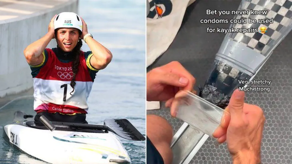 Reparó su kayak con un preservativo y ganó la medalla de bronce en Tokio