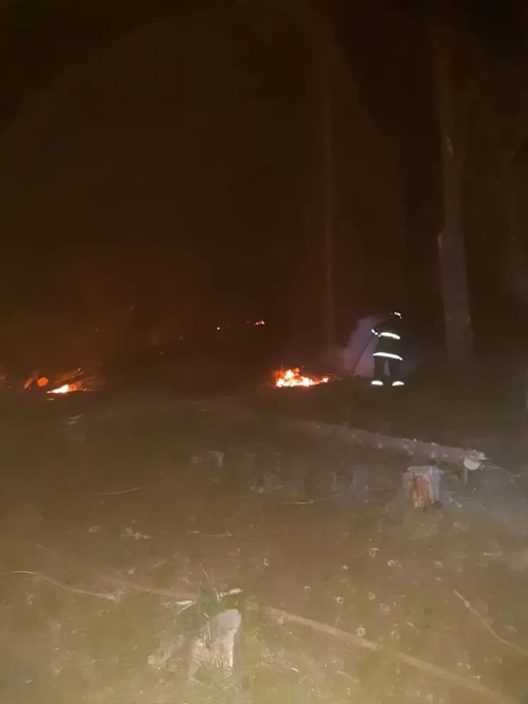 Una quema de residuos forestales derivó en un principio de incendio