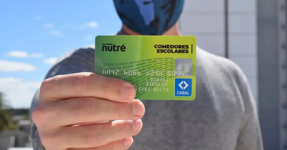 Este jueves se acreditan las tarjetas Nutre - Comedores Escolares