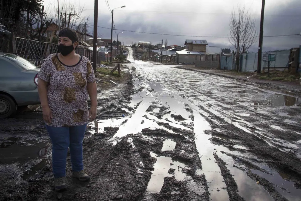 No hay tantos problemas por las lluvias en las calles del Nahuel Hue