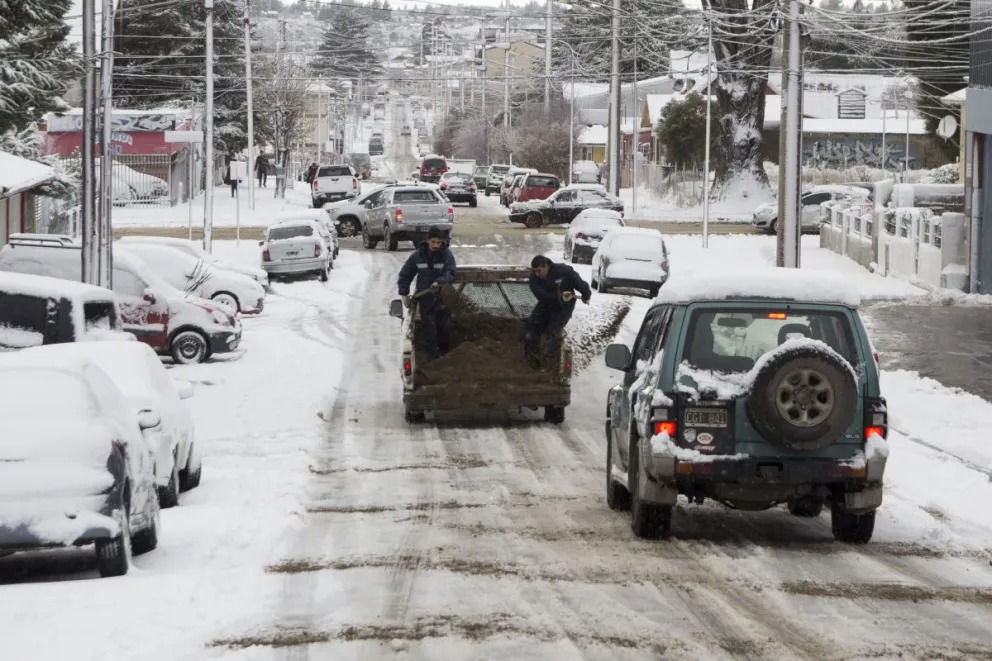 Así quedaron las calles tras la nevada