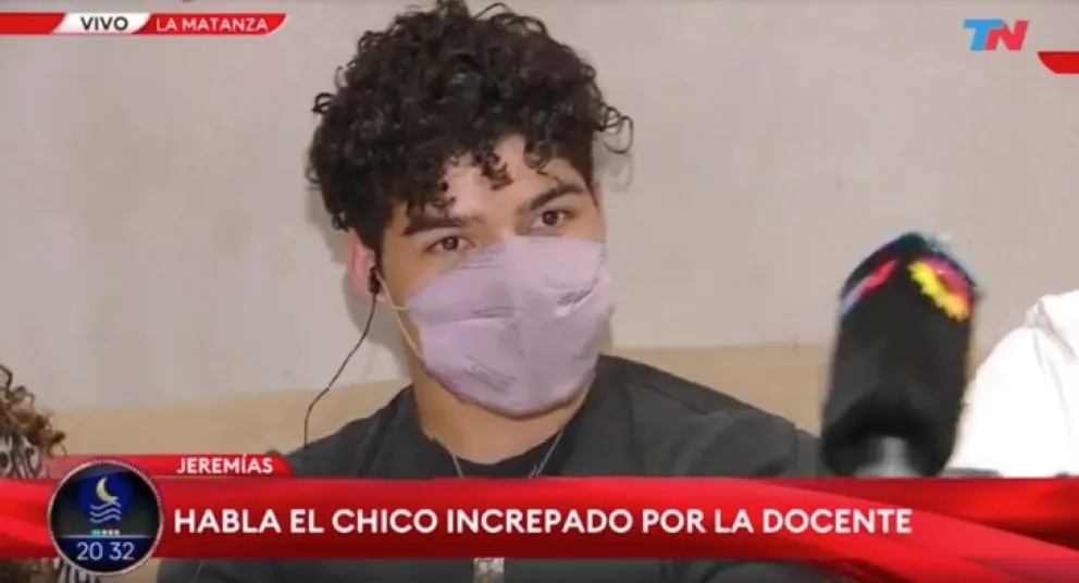 El alumno reconoció que aprendió de la docente kirchnerista que discutía a los gritos