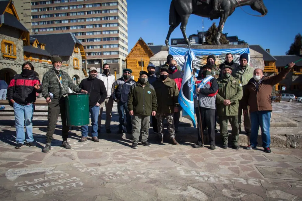 Veteranos continentales de Malvinas reclaman en el Centro Cívico