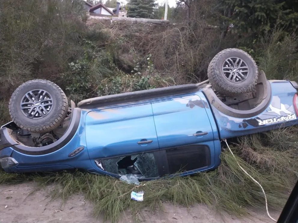 Menor volcó con la camioneta y el papá no dejó que le hicieran control de alcoholemia