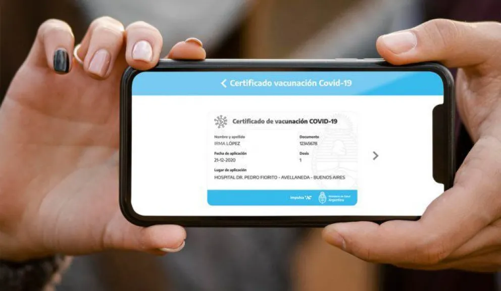 La App Mi Argentina servirá como certificado de vacunación en el mundo 
