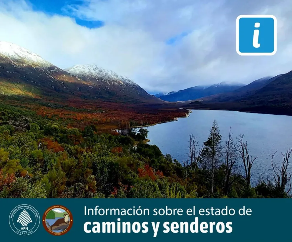 Estado de caminos en el Parque Nacional Nahuel Huapi 