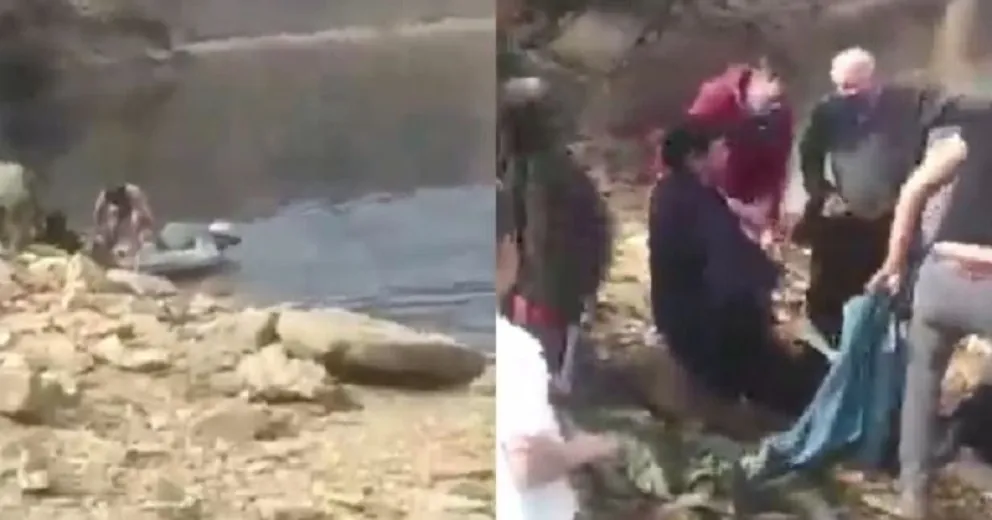 Video: Un policía le salvó la vida a un hombre que se estaba ahogando