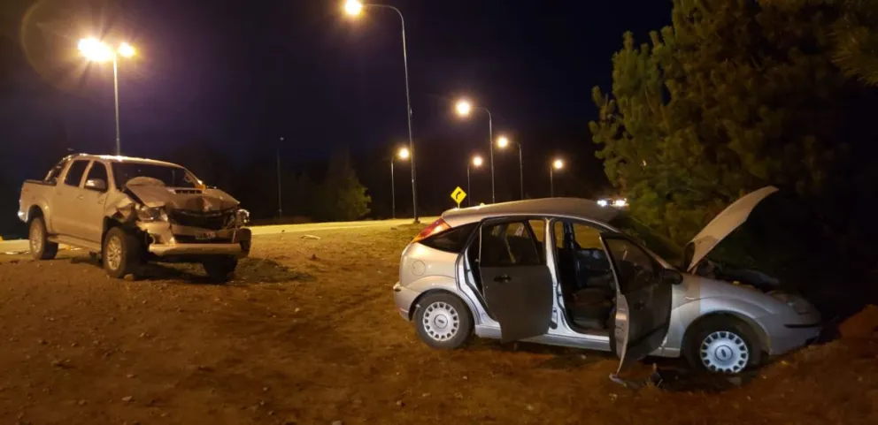 Violento accidente en el cruce de Circunvalación y el acceso al aeropuerto