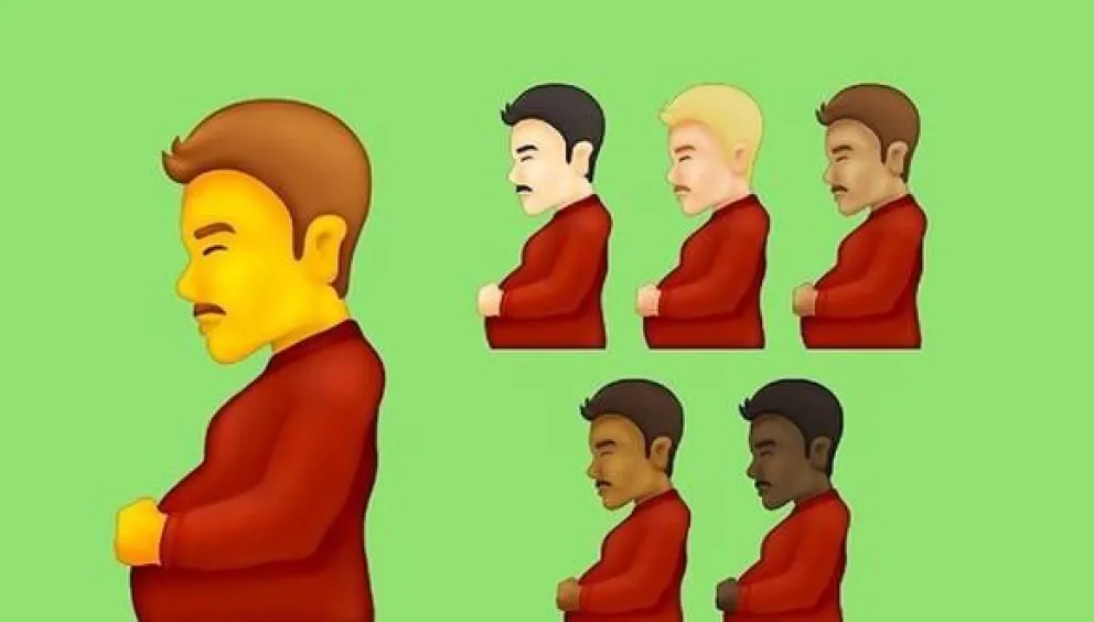 "Hombre embarazado" y "persona embarazada", los dos nuevos emojis inclusivos