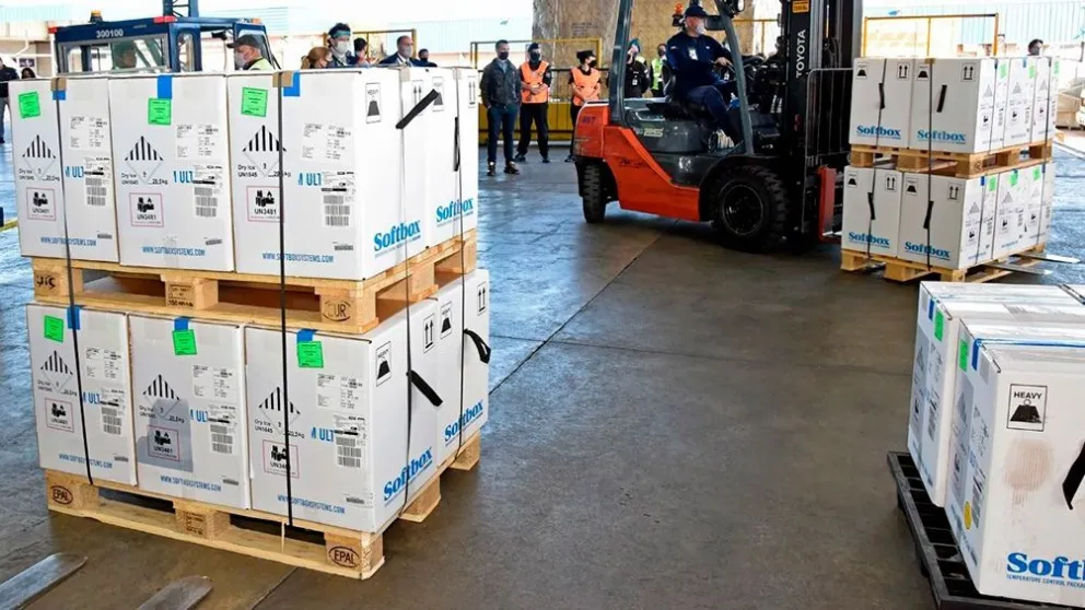 Argentina recibió un nuevo cargamento con más de 160 mil dosis de Pfizer 
