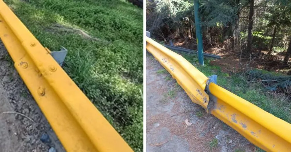 Preocupación vecinal por el estado de guardarraíles en Pioneros  