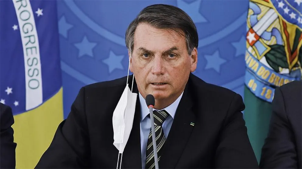 Le negaron el ingreso: Bolsonaro no pudo entrar a la cancha por no estar vacunado