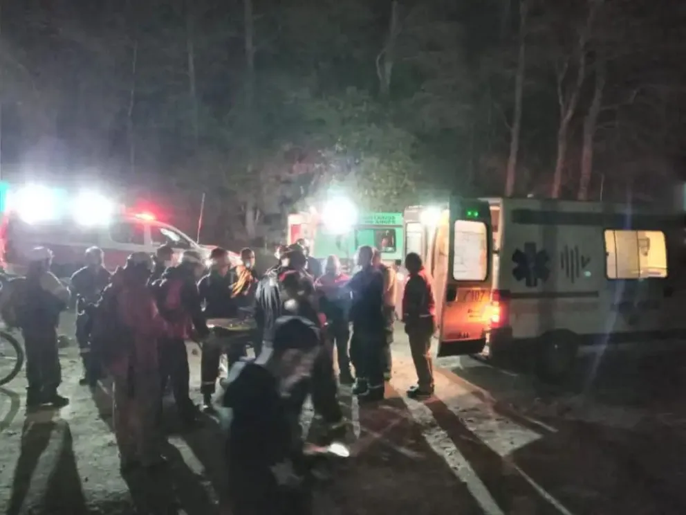 Ciclista se fracturó cuando bajaba del cerro Curruhuinca
