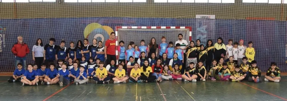 Multitudinario encuentro de los más chicos del hanbdall