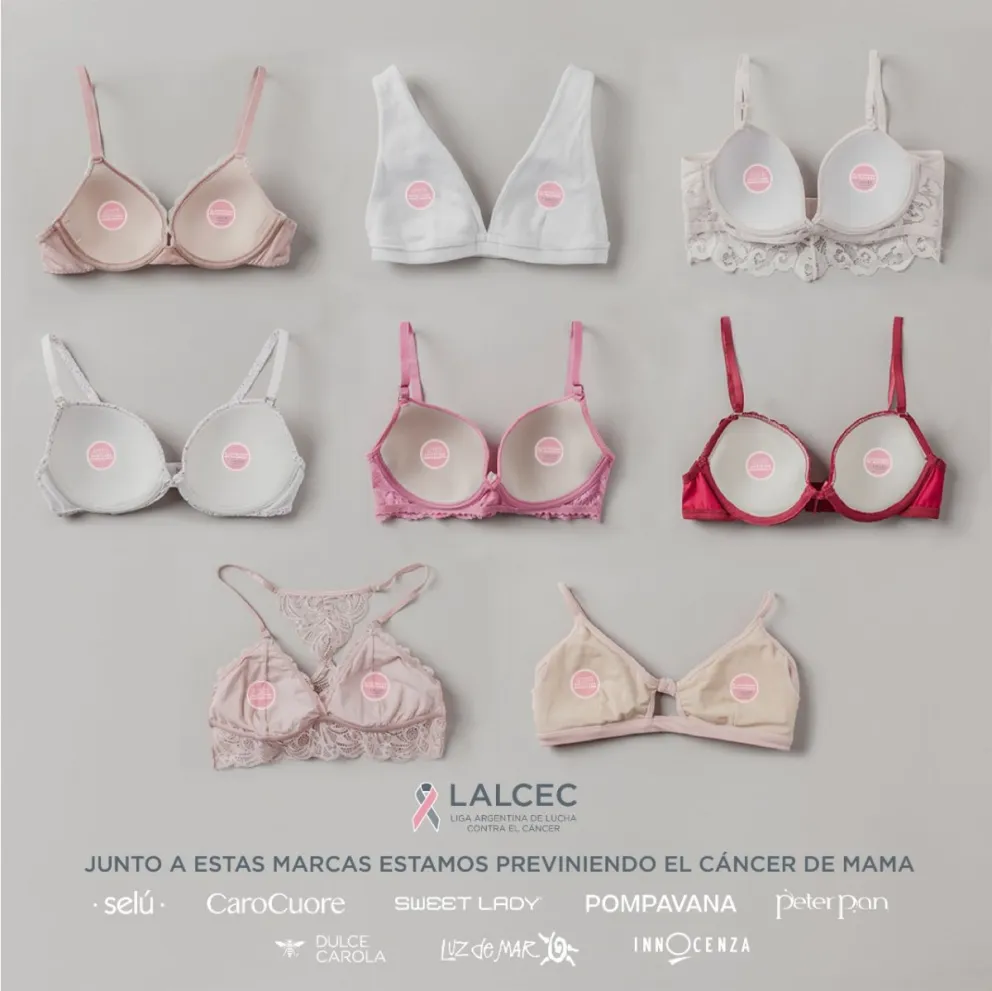 Las marcas de lencería intervienen sus corpiños para concientizar junto a LALCEC