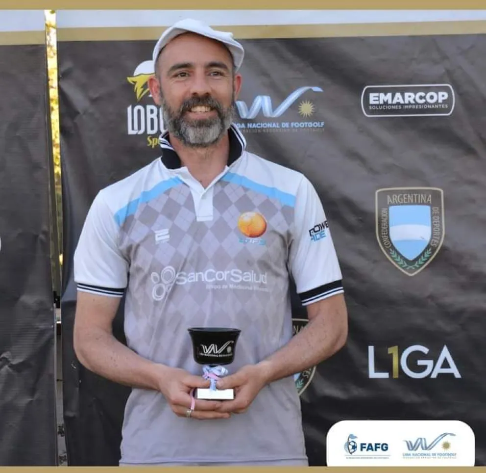 Podio barilochense en la liga nacional de Footgolf