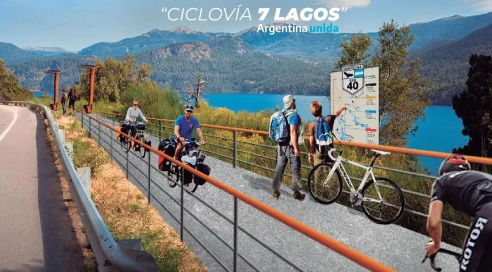 Licitaron la Ciclovía de la ruta 7 Lagos