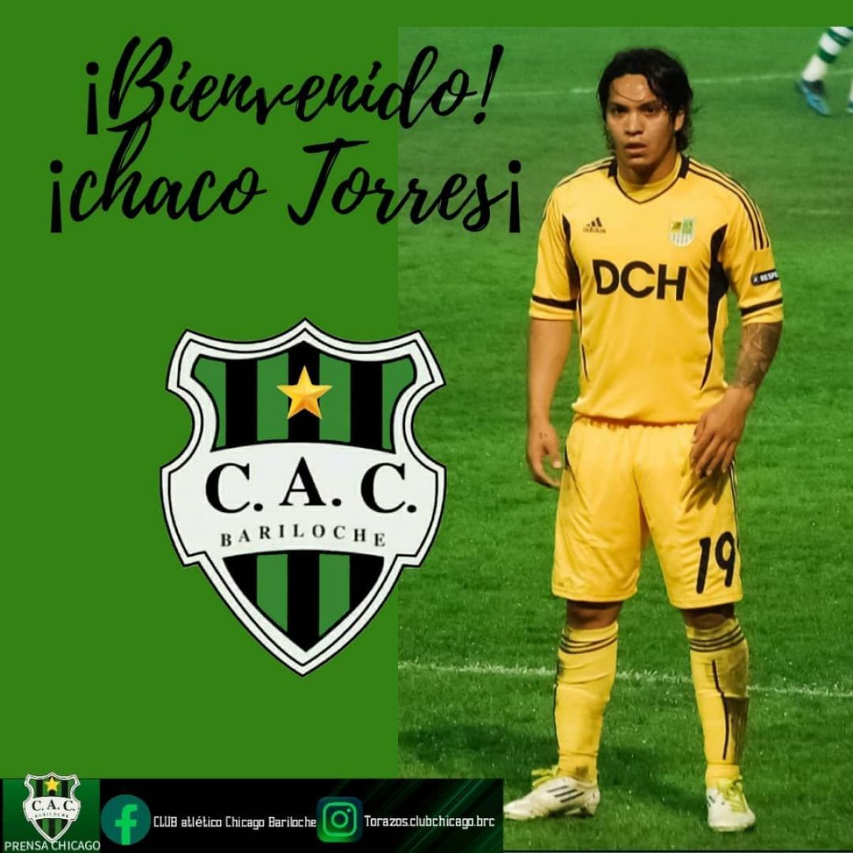 El Chaco Torres llega a Bariloche para jugar en Chicago Diario