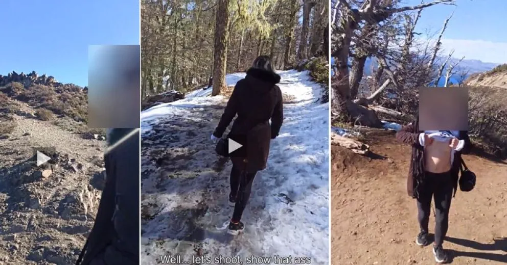 Filmaron un video porno en el cerro Otto