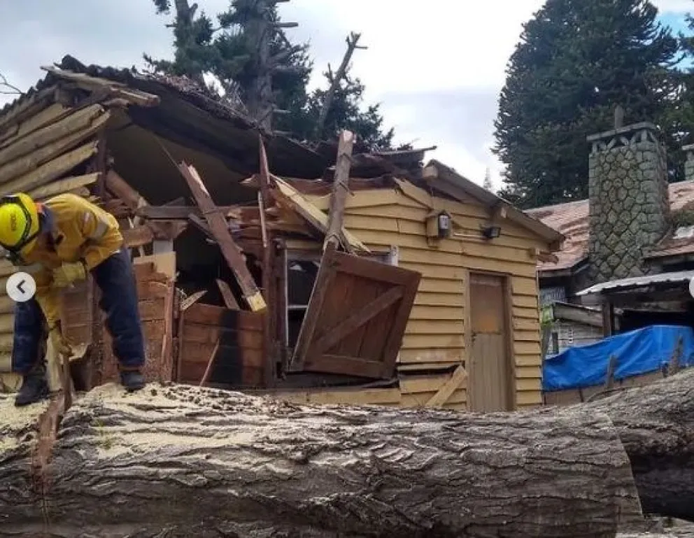 Temporal de viento: "Se recomienda despejar los alrededores de las viviendas"
