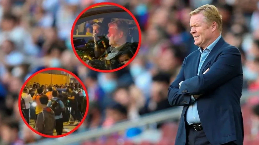 El efecto post Messi: Ronald Koeman fue agredido a la salida del Camp Nou