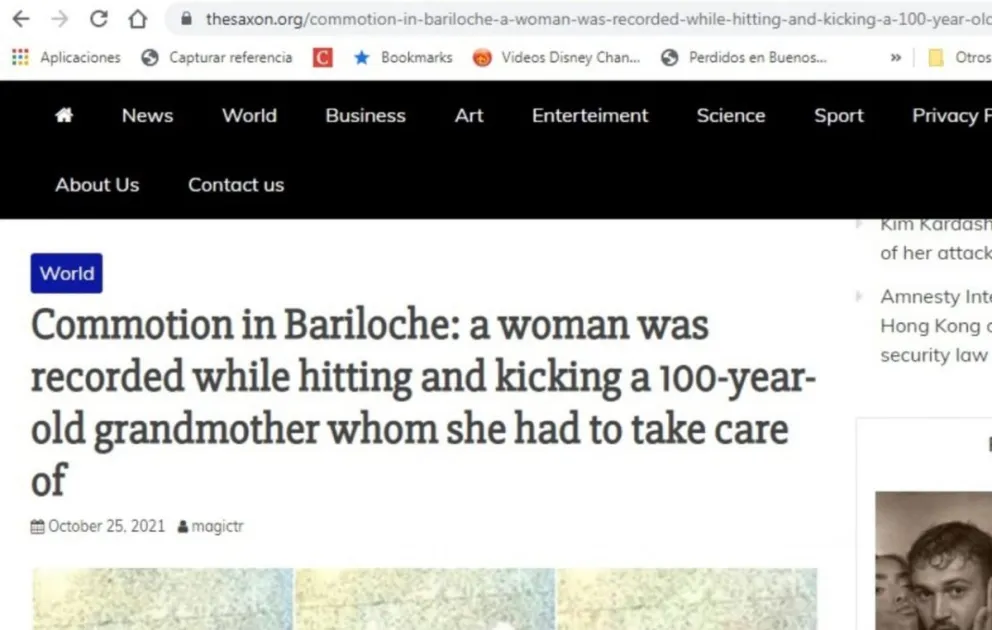La cobarde agresión a Zulma en diarios del país y el mundo