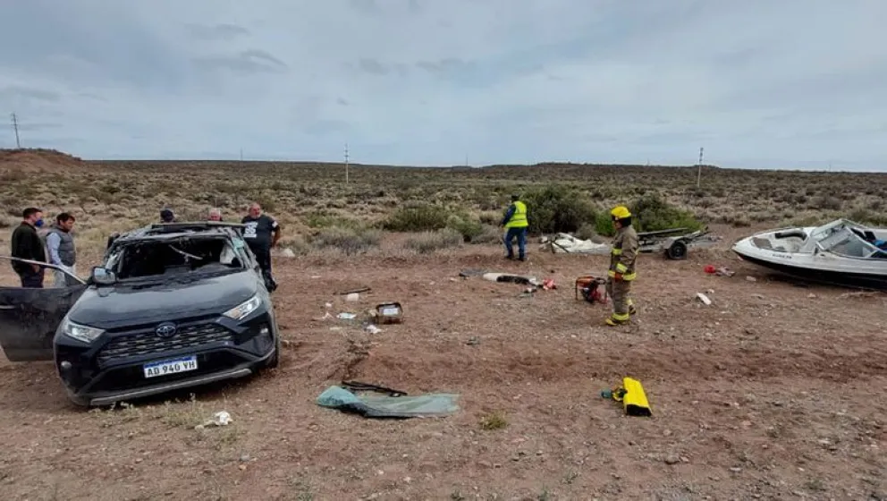 Iban a pescar y volcaron: un herido quedó atrapado y debió ser auxiliado