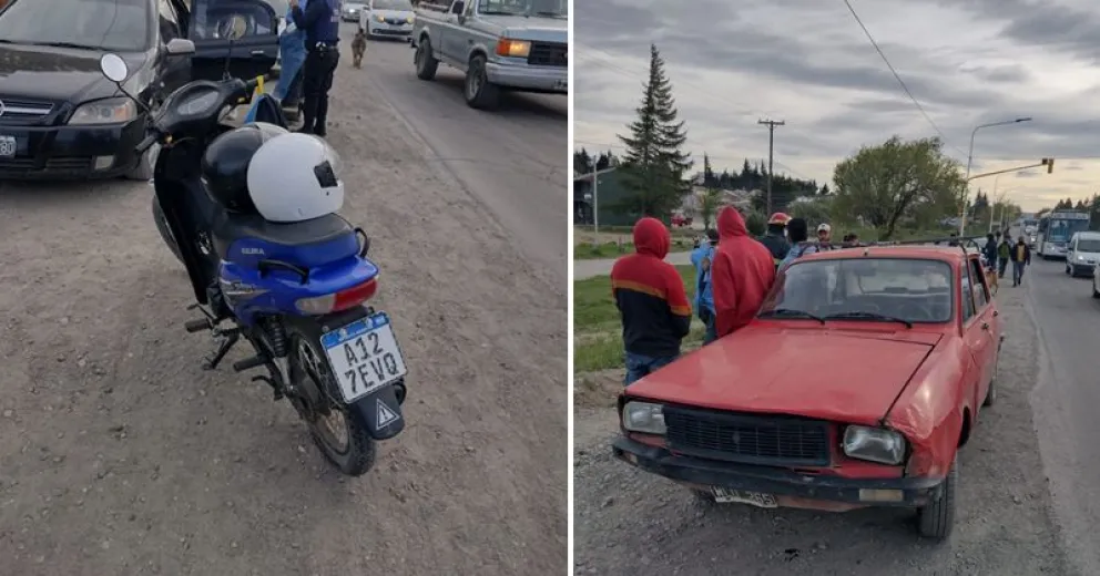 Una niña de 6 años fue asistida tras la caída desde una moto 