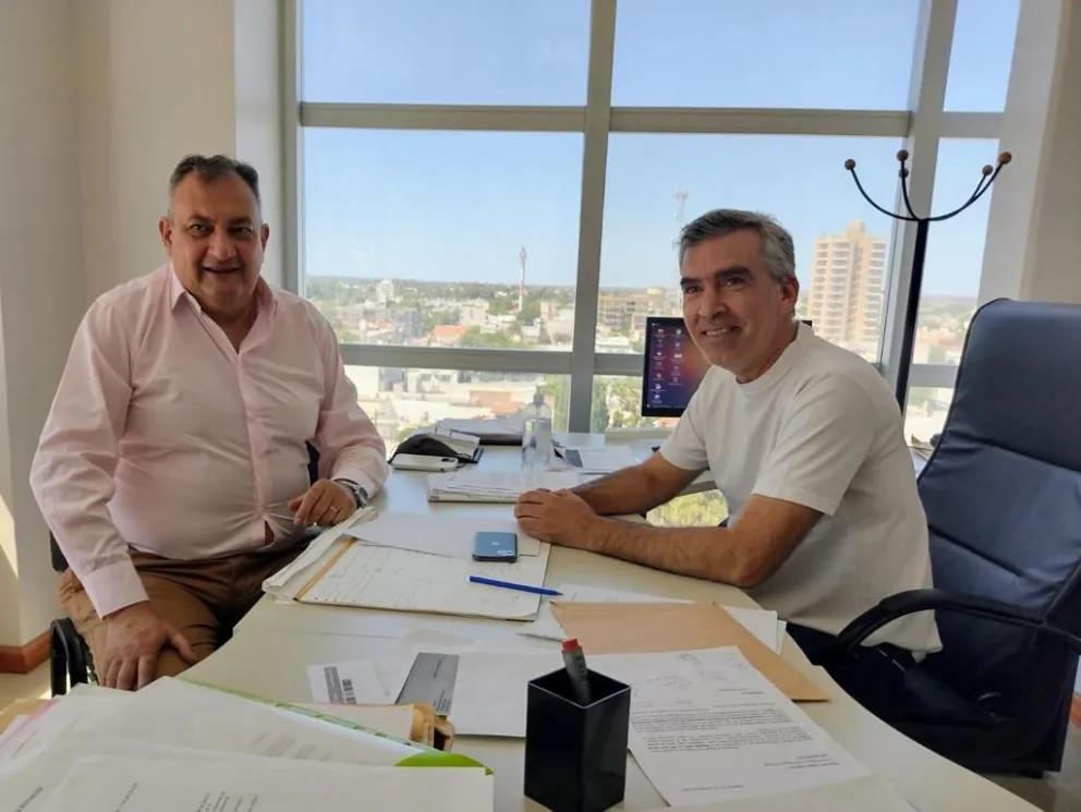 Gennuso en Viedma, reunido con Facundo López