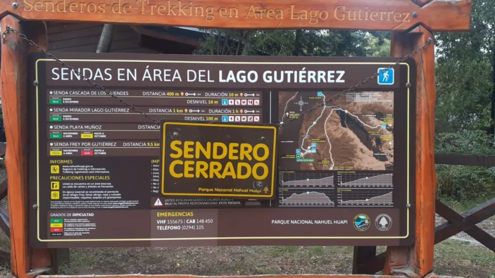 Por la alerta amarilla, cierran preventivamente todos los senderos  