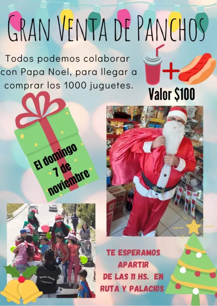 Gran venta de panchos para ayudar a comprar juguetes para Navidad