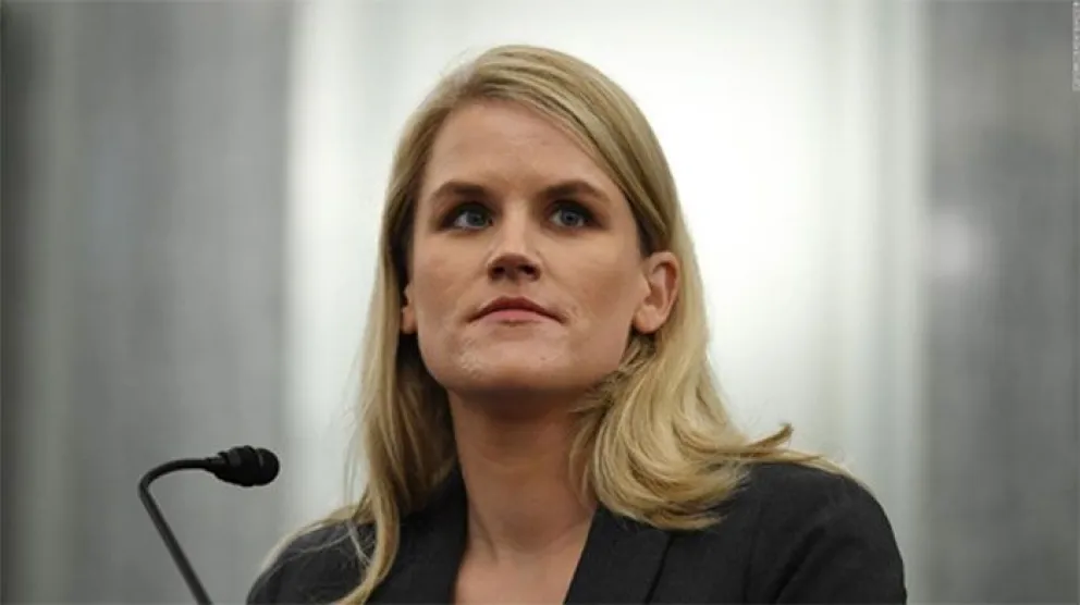 Frances Haugen filtró  estudios donde se demuestra que la Facebook conocía el daño potencial de sus productos