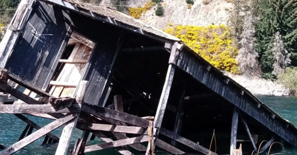 En Colonia Suiza cayó un muelle anterior a “que Río Negro fuera provincia”