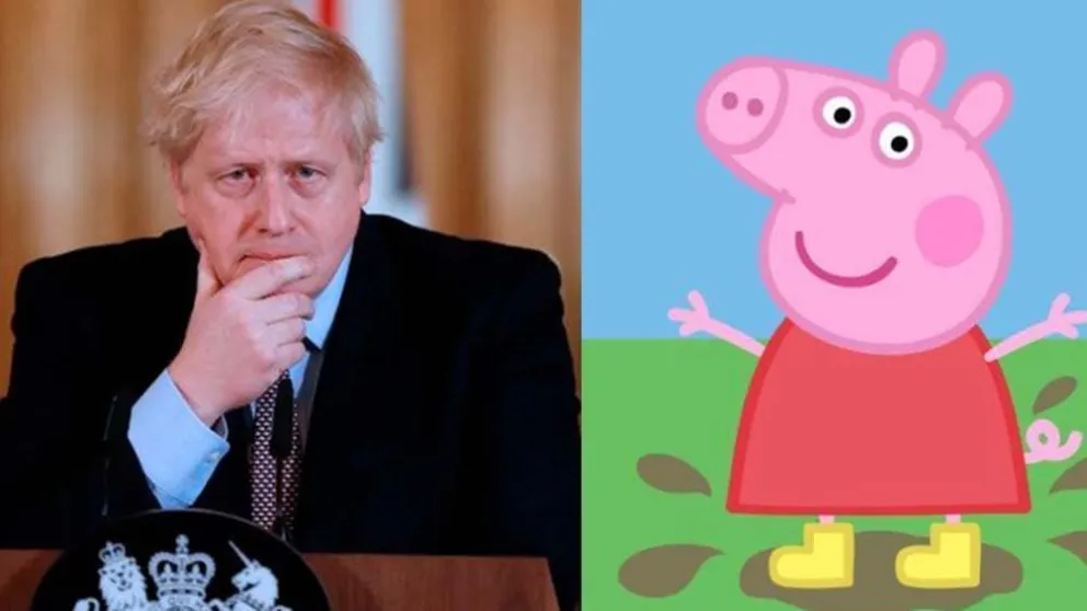 Boris Johnson mezcló los papeles de su discurso y terminó hablando de Peppa Pig
