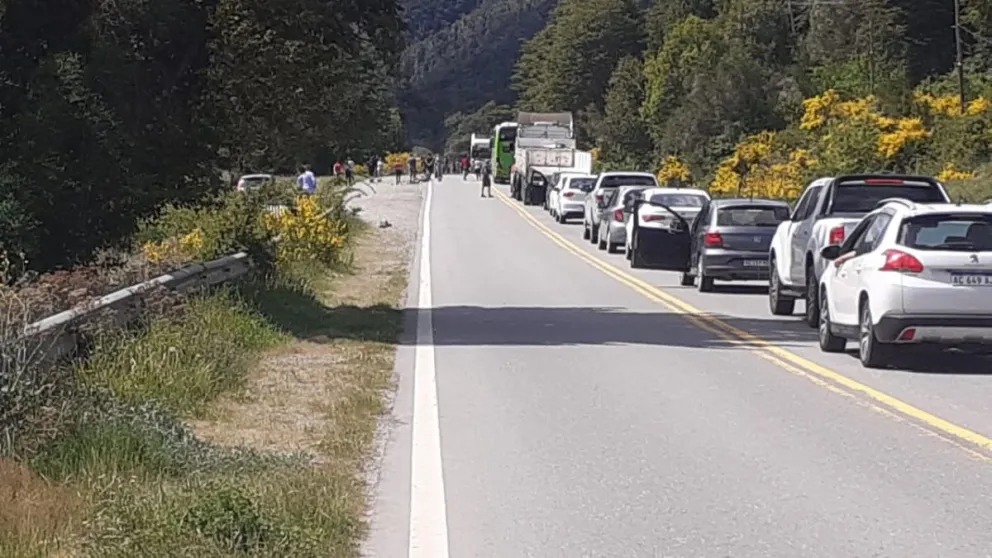 Levantaron el corte de ruta 40 en Villa Mascardi
