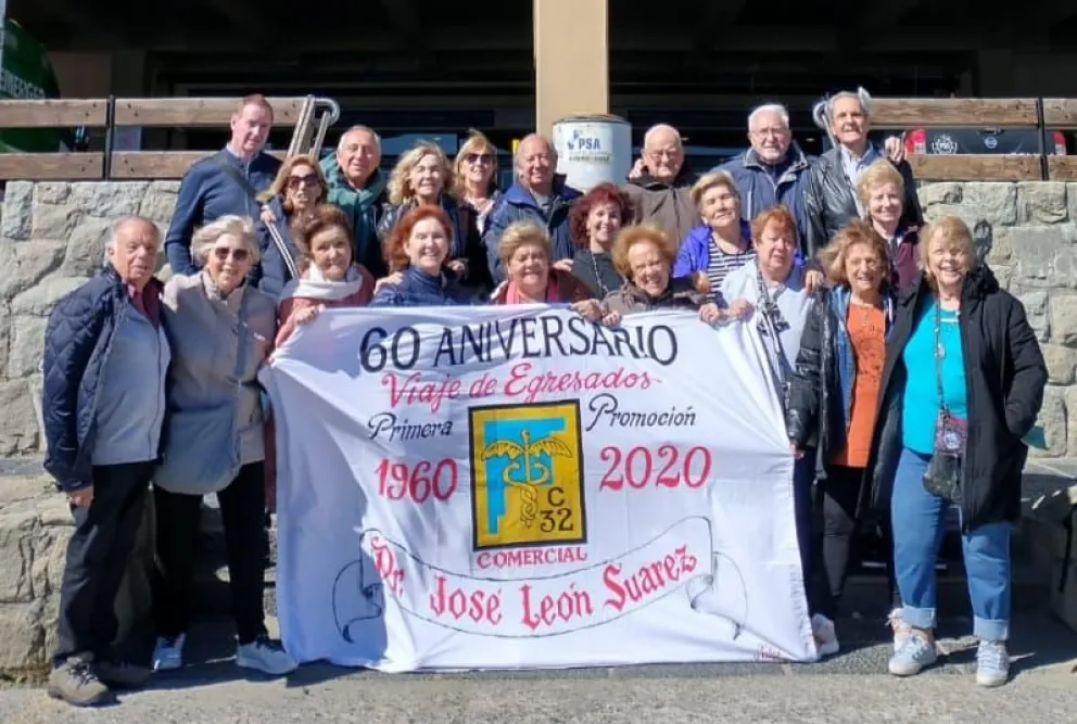 Volvieron a realizar el viaje que como egresados hicieron hace sesenta años