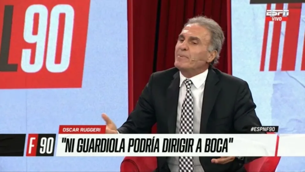 VIDEO: El Cabezón Ruggeri aseguró que a Boca "ni Guardiola podría dirigirlo"