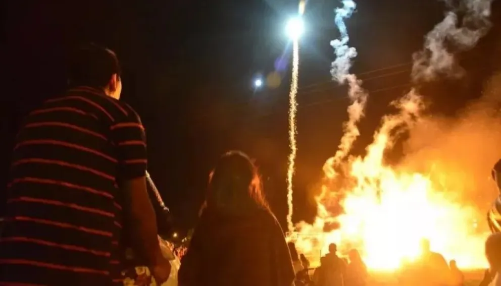 En Año Nuevo hubo pirotecnia, pero menos ruidosa.