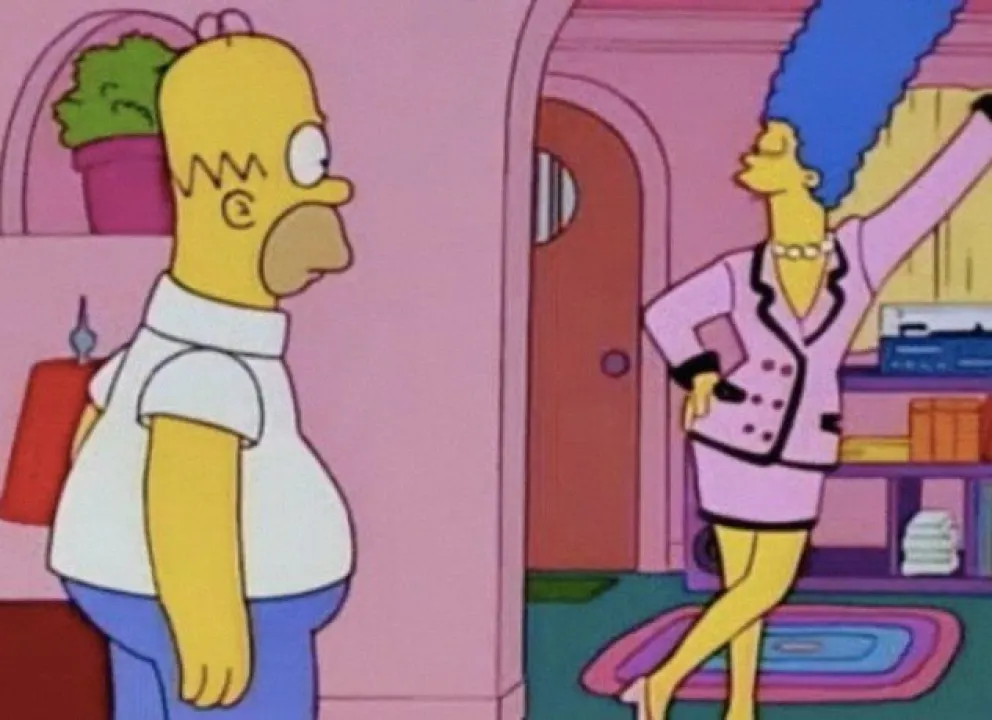 Wanda Nara fue viral en las redes por usar un vestido igual al de Marge Simpson ¡mirá la foto!
