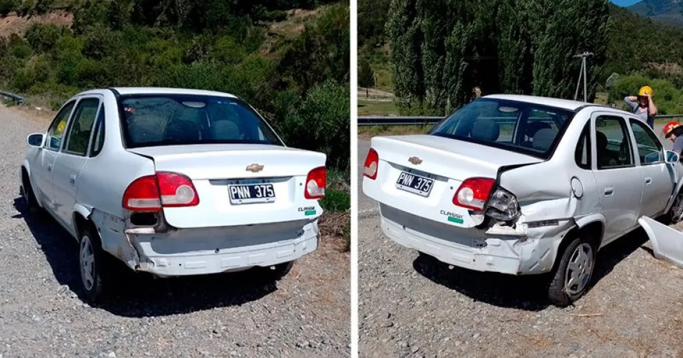 Turistas protagonizaron un accidente vehicular en la ruta a El Bolsón
