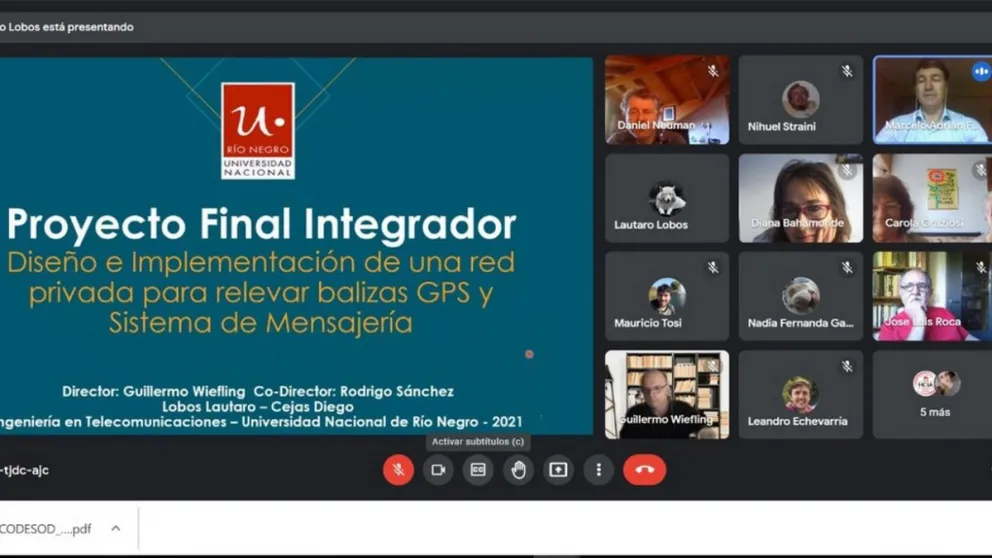 Egresaron los dos primeros Ingenieros en Telecomunicaciones de la UNRN 