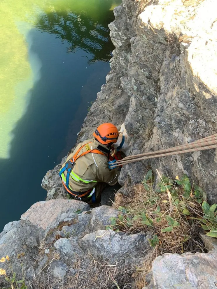 Puchero les "salvó el brindis" a los bomberos de Dina Huapi