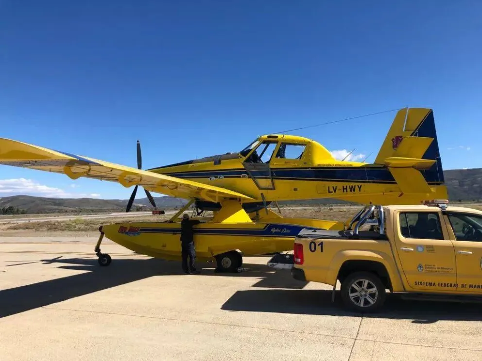 Aclaran que el piloto del avión anfibio no dio positivo de COVID